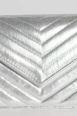 Metallic Crossbody Bag - Silver -Dress Shop petal and pup usa crossbody bag silver os 32700974956721