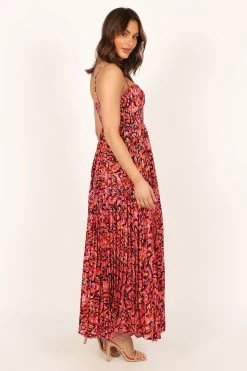 Achanti Pleated Maxi Dress - Pink Multi -Dress Shop petal and pup usa dresses achanti pleated maxi dress pink multi 33810822267057