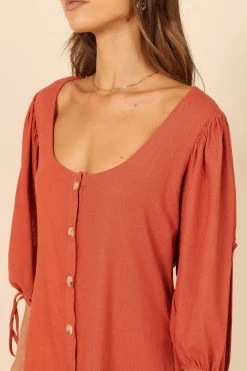 Aida Dress - Sangria -Dress Shop petal and pup usa dresses aida dress sangria 32111580414129