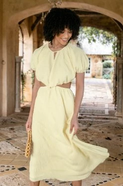 Ailani Dress - Yellow -Dress Shop petal and pup usa dresses ailani dress yellow 32080736551089