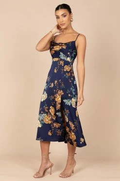 Alejandra Cowl Neck Midi Dress - Navy 12 Alejandra Cowl Neck Midi Dress - Navy -Dress Shop petal and pup usa dresses alejandra cowl neck midi dress navy 32385301545137