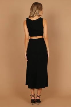 Alexa Cut Out Dress - Black -Dress Shop petal and pup usa dresses alexa cut out dress black 32673809989809