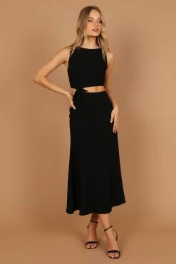 Alexa Cut Out Dress - Black -Dress Shop petal and pup usa dresses alexa cut out dress black 32673810022577