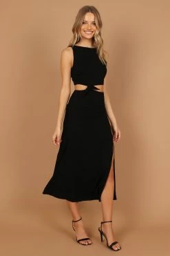 Alexa Cut Out Dress - Black -Dress Shop petal and pup usa dresses alexa cut out dress black 32673810055345