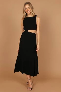 Alexa Cut Out Dress - Black -Dress Shop petal and pup usa dresses alexa cut out dress black 32673810088113