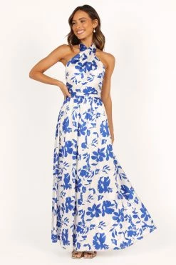 Allora Halter Dress - Blue Floral 23 Allora Halter Dress - Blue Floral -Dress Shop petal and pup usa dresses allora halter dress blue floral 33481578774705