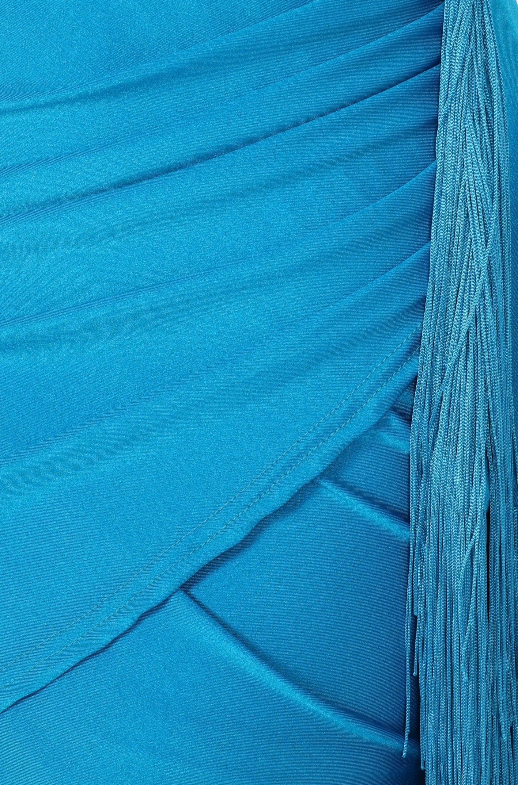 Alondra One Shoulder Mini Dress - Blue 11 Alondra One Shoulder Mini Dress - Blue - Image 11