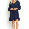 Alua Dress - Navy