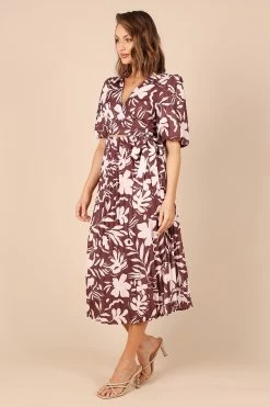 Amada Pleated Dress - Red Floral -Dress Shop petal and pup usa dresses amada pleated dress red floral 32290903818417