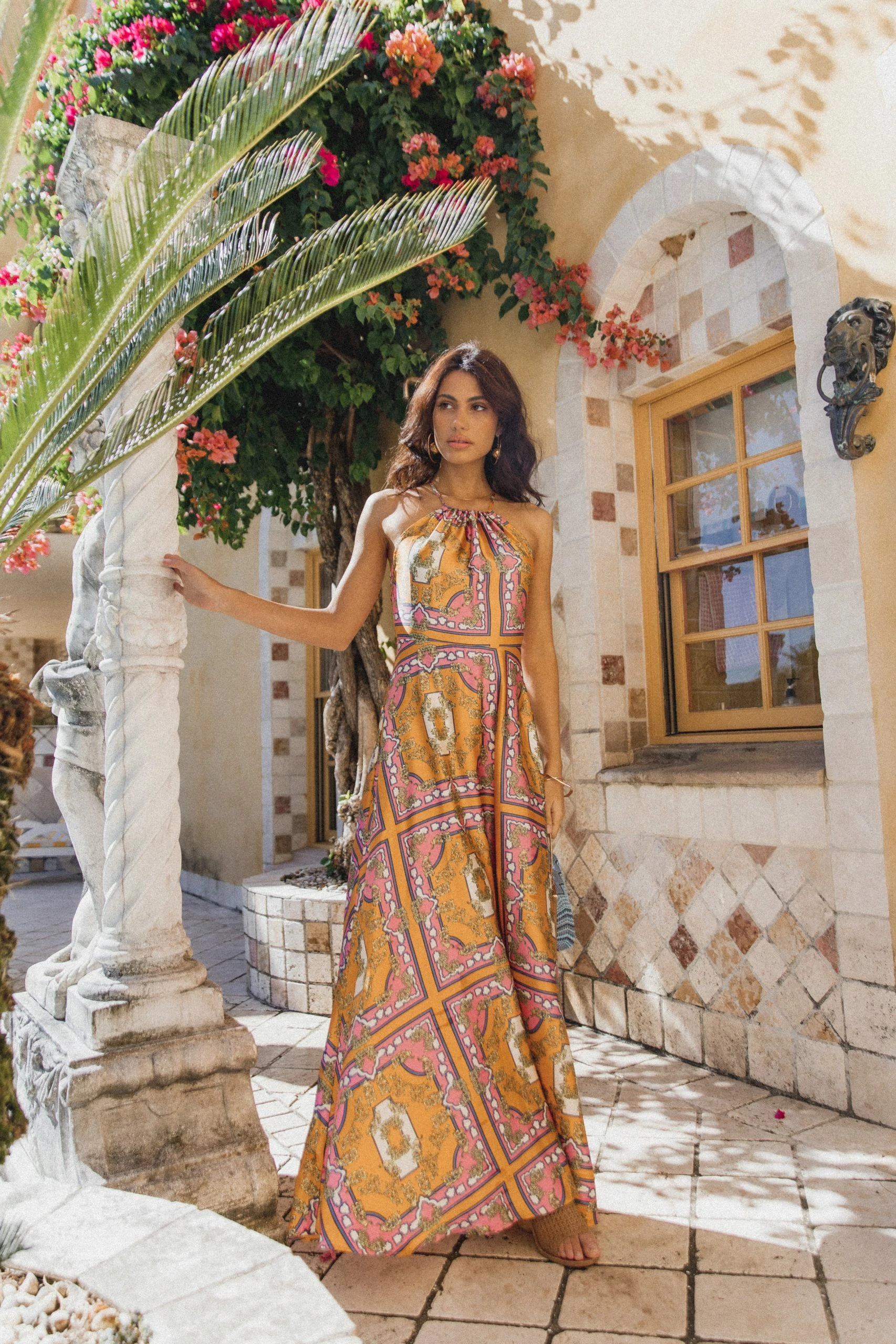 Amara Maxi Dress - Tangerine 1 Amara Maxi Dress - Tangerine