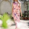 Amelia Halterneck Maxi Dress - Pink Floral