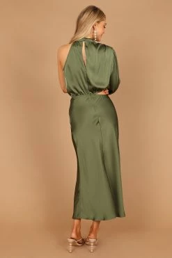 Amelie One Shoulder Midi Dress - Olive 15 Amelie One Shoulder Midi Dress - Olive -Dress Shop petal and pup usa dresses amelie one shoulder maxi dress olive 32652959776945