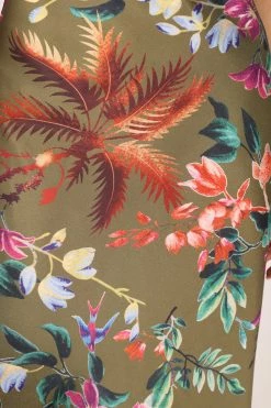 Anabelle Halter Neck Midi Dress - Green Tropical -Dress Shop petal and pup usa dresses anabelle halter neck maxi dress green tropical 33779273662641