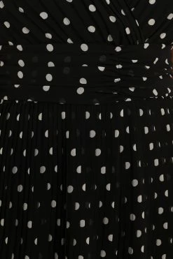 Andromeda Maxi Dress - Black White Polka Dot -Dress Shop petal and pup usa dresses andromeda midi dress black white polka dot 33779269861553
