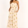 Angelique Dress - Beige Spot