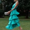 Annalise Tiered Maxi Dress - Teal