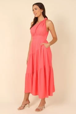 Anthea One Shoulder Dress - Berry -Dress Shop petal and pup usa dresses anthea one shoulder dress berry 32102912426161