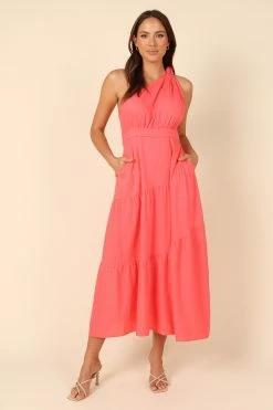 Anthea One Shoulder Dress - Berry -Dress Shop petal and pup usa dresses anthea one shoulder dress berry 32102912458929