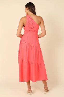 Anthea One Shoulder Dress - Berry -Dress Shop petal and pup usa dresses anthea one shoulder dress berry 32102912491697