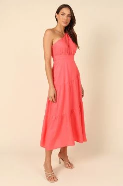 Anthea One Shoulder Dress - Berry -Dress Shop petal and pup usa dresses anthea one shoulder dress berry 32102912524465