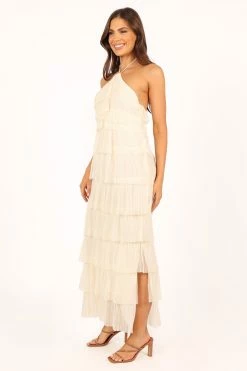 Antonella Tiered Maxi Dress - Cream -Dress Shop petal and pup usa dresses antonella tiered maxi dress cream 33657180651697