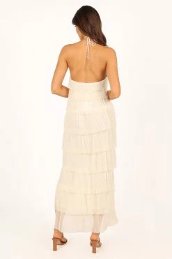 Antonella Tiered Maxi Dress - Cream -Dress Shop petal and pup usa dresses antonella tiered maxi dress cream 33657180717233