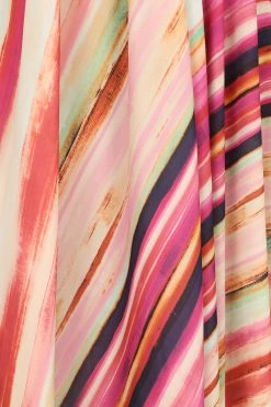 Antonijia Halterneck Maxi Dress - Berry Stripe -Dress Shop petal and pup usa dresses antonijia halterneck maxi dress berry stripe 33811760545969