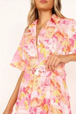 Arianna Maxi Dress - Pink Scenic -Dress Shop petal and pup usa dresses arianna maxi dress pink scenic 33643502436529