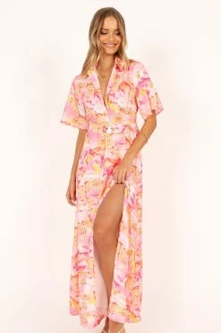 Arianna Maxi Dress - Pink Scenic -Dress Shop petal and pup usa dresses arianna maxi dress pink scenic 33643502469297