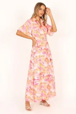 Arianna Maxi Dress - Pink Scenic -Dress Shop petal and pup usa dresses arianna maxi dress pink scenic 33643502567601