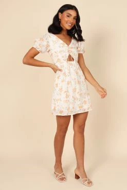 Arielle Mini Dress - White -Dress Shop petal and pup usa dresses arielle mini dress white 32066631794865