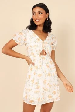Arielle Mini Dress - White -Dress Shop petal and pup usa dresses arielle mini dress white 32066631925937