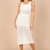Ateia Knit Midi Dress - White