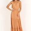 Athena Tiered Maxi Dress - Orange