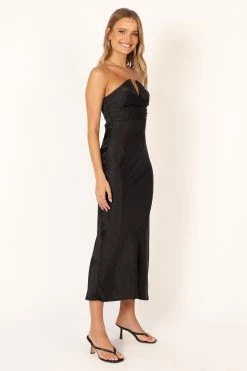 Audrey Strapless Maxi Dress - Black -Dress Shop petal and pup usa dresses audrey strapless midi dress black 33846851567793