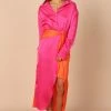 Austin Colourblock Wrap Dress - Pink/Orange