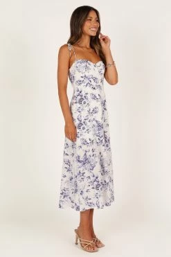 Azelia Dress - Blue Floral -Dress Shop petal and pup usa dresses azelia dress blue floral 33276588523697
