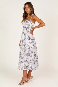 Azelia Dress - Blue Floral -Dress Shop petal and pup usa dresses azelia dress blue floral 33276588589233
