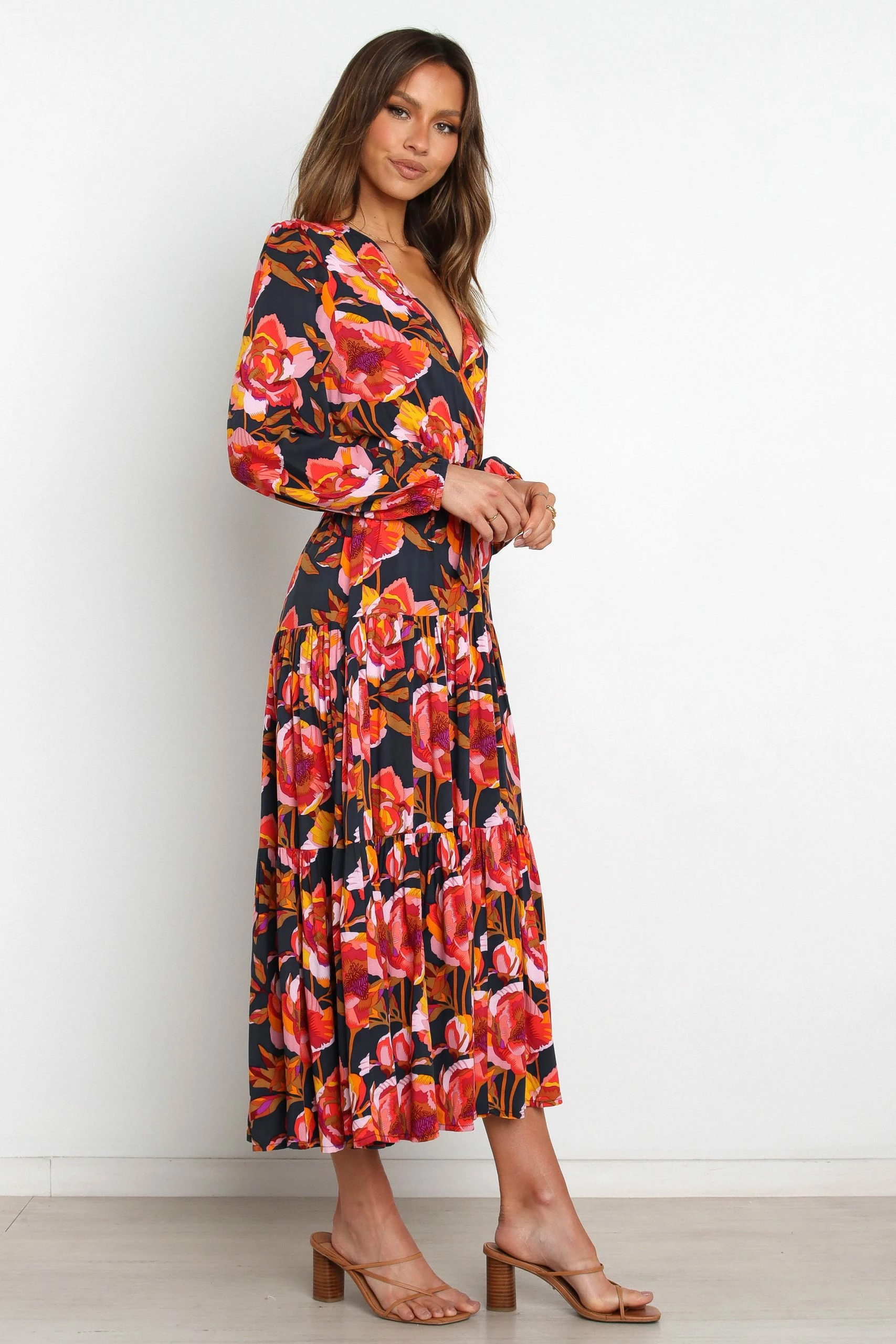 Balsa Dress - Navy Floral 7 Balsa Dress - Navy Floral - Image 7