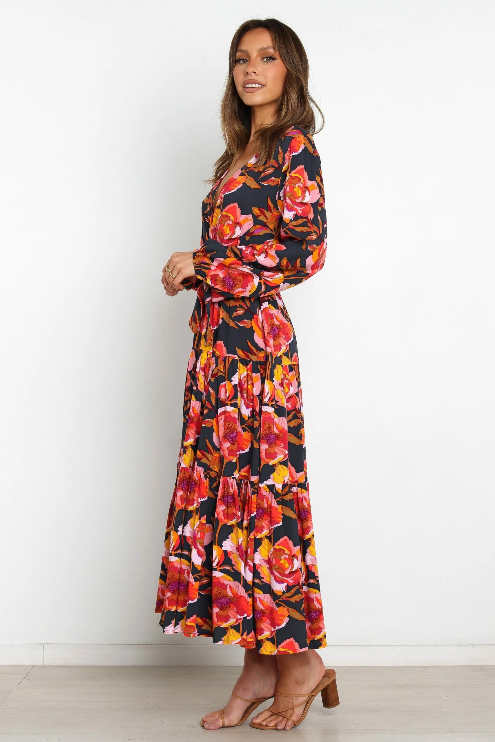 Balsa Dress - Navy Floral 4 Balsa Dress - Navy Floral - Image 4