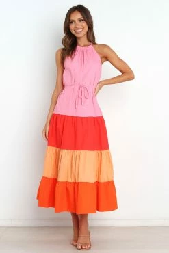 Becca Dress - Pink Splice