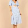 Belle Button Up Dress - Blue