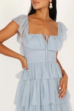 Belle Maxi Dress - Blue -Dress Shop petal and pup usa dresses belle maxi dress blue 33340293513393