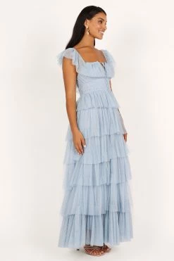 Belle Maxi Dress - Blue -Dress Shop petal and pup usa dresses belle maxi dress blue 33340293611697