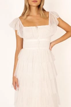 Belle Maxi Dress - Off White -Dress Shop petal and pup usa dresses belle maxi dress off white 33846841770161
