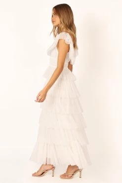 Belle Maxi Dress - Off White -Dress Shop petal and pup usa dresses belle maxi dress off white 33846841901233