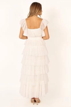 Belle Maxi Dress - Off White -Dress Shop petal and pup usa dresses belle maxi dress off white 33846841934001