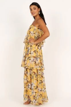 Bloom Strapless Maxi Dress - Yellow Floral 17 Bloom Strapless Maxi Dress - Yellow Floral -Dress Shop petal and pup usa dresses bloom strapless maxi dress yellow floral 33537182662833