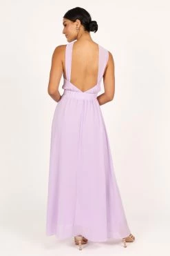 Blossom Halterneck Maxi Dress - Lavender -Dress Shop petal and pup usa dresses blossom halterneck maxi dress lavender 33537180401841