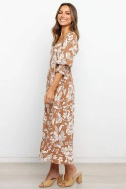 Byron Dress - Brown -Dress Shop petal and pup usa dresses byron dress brown 28715431592113